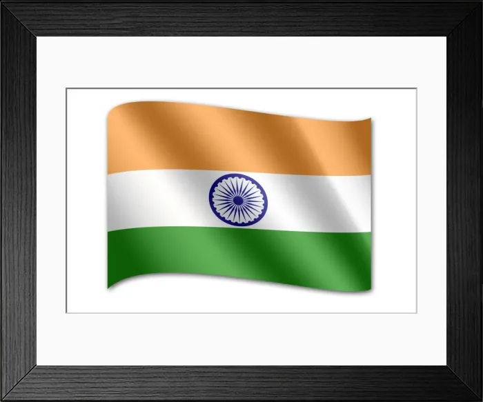 Framed Print : Flag of India Framed Print : Flag of India