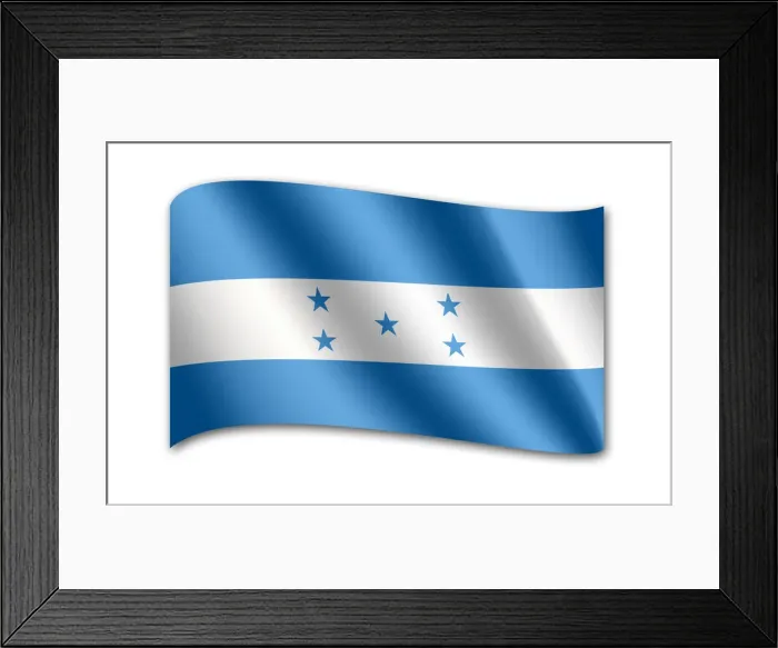 Framed Print : Flag of Honduras Framed Print : Flag of Honduras