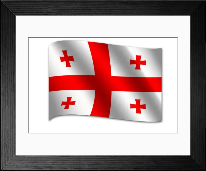 Framed Print : Flag of Georgia