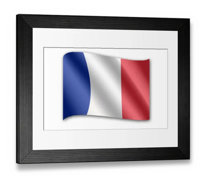 Framed Print : Flag of France Framed Print : Flag of France