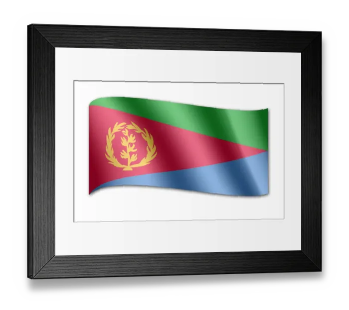 Framed Print : Flag of Eritrea Framed Print : Flag of Eritrea