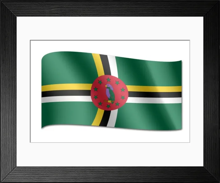 Framed Print : Flag of Dominica Framed Print : Flag of Dominica