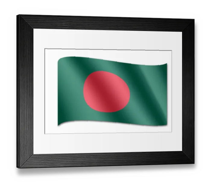Framed Print : Flag of Bangladesh Framed Print : Flag of Bangladesh