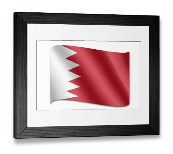 Framed Print : Flag of Bahrain Framed Print : Flag of Bahrain