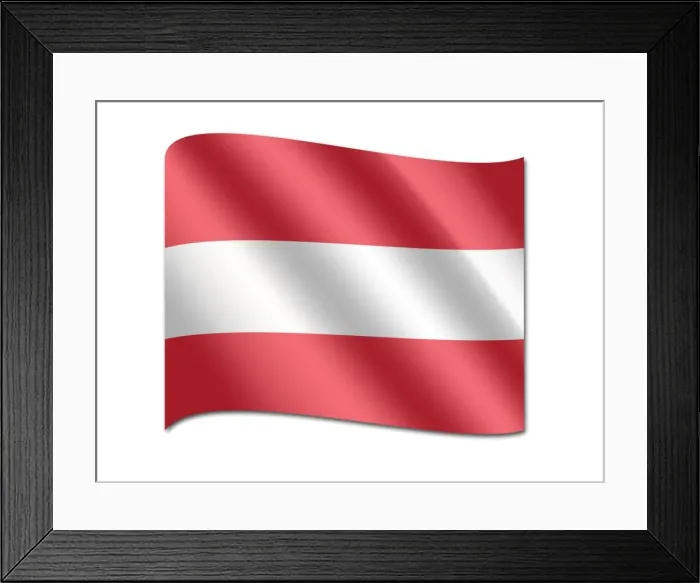 Framed Print : Flag of Austria Framed Print : Flag of Austria