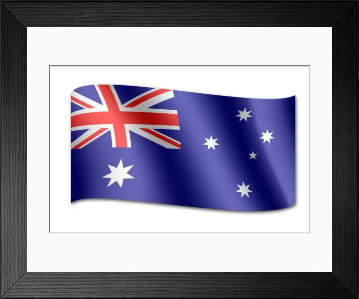 Framed Print : Flag of Australia Framed Print : Flag of Australia