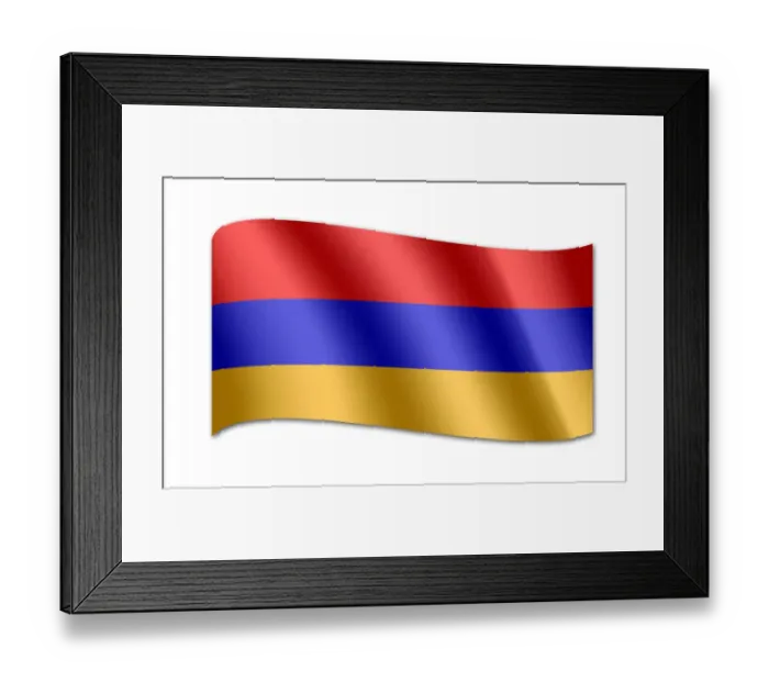 Framed Print : Flag of Armenia