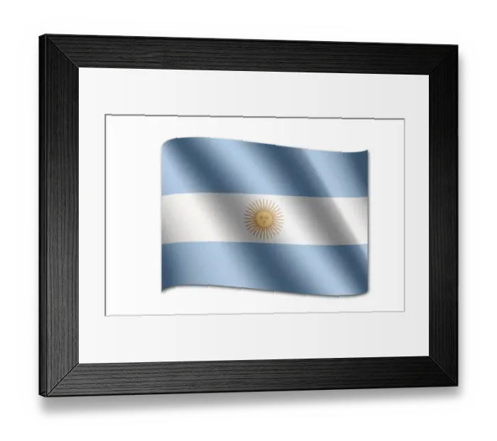 Framed Print : Flag of Argentina Framed Print : Flag of Argentina