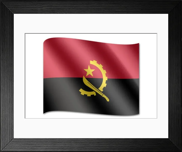 Framed Print : Flag of Angola Framed Print : Flag of Angola