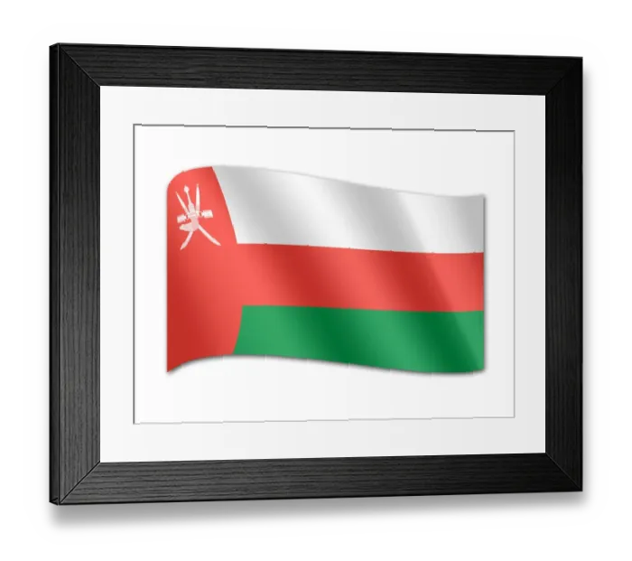 Framed Print : Flag of Oman Framed Print : Flag of Oman