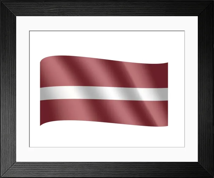 Framed Print : Flag of Latvia Framed Print : Flag of Latvia