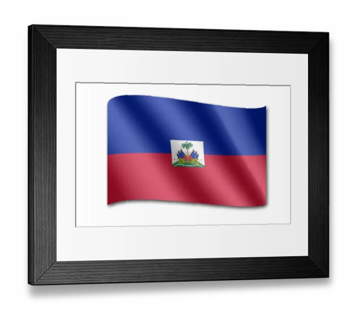 Framed Print : Flag of Haiti Framed Print : Flag of Haiti
