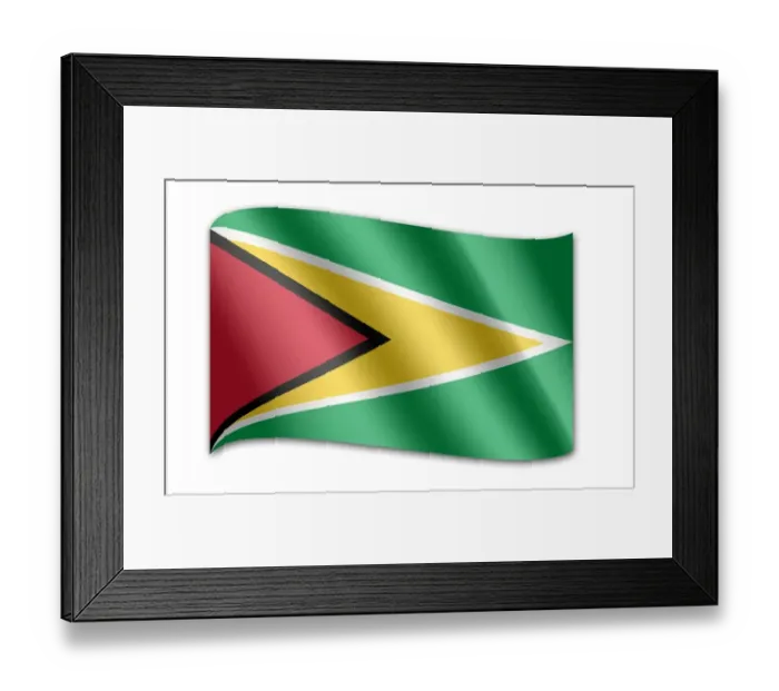 Framed Print : Flag of Guyana Framed Print : Flag of Guyana