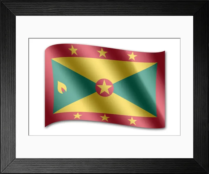 Framed Print : Flag of Grenada Framed Print : Flag of Grenada