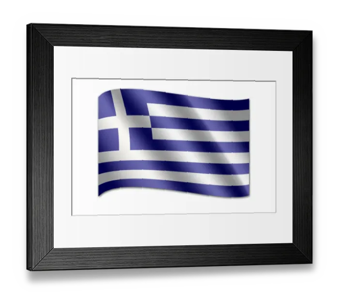 Framed Print : Flag of Greece Framed Print : Flag of Greece