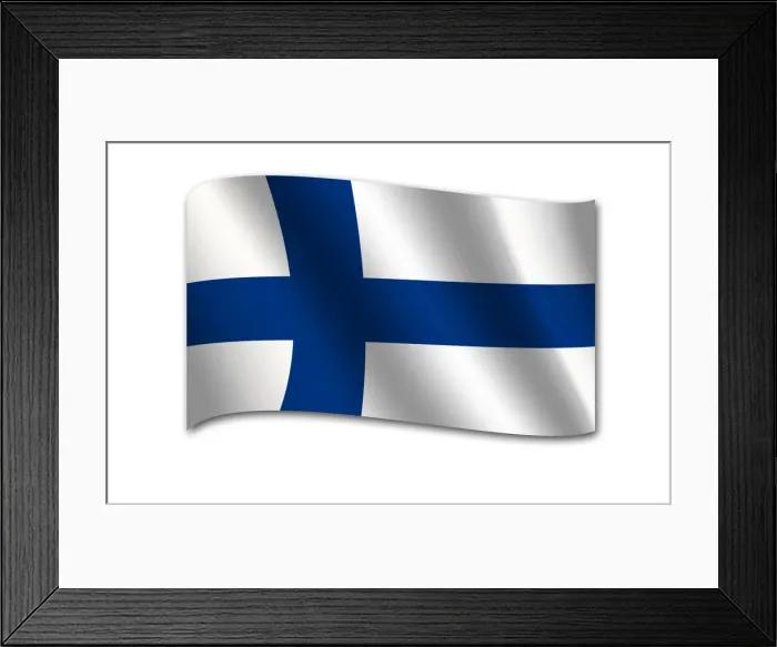 Framed Print : Flag of Finland Framed Print : Flag of Finland