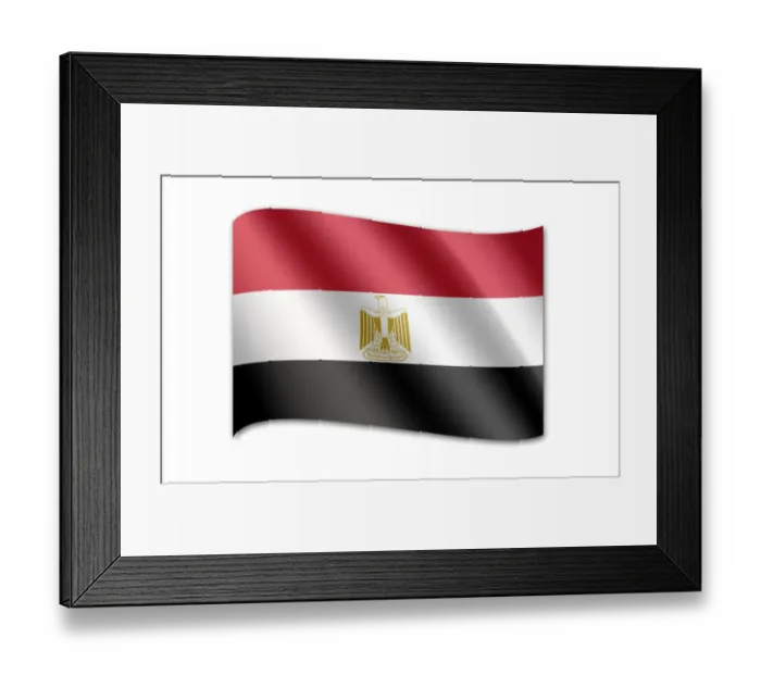 Framed Print : Flag of Egypt Framed Print : Flag of Egypt