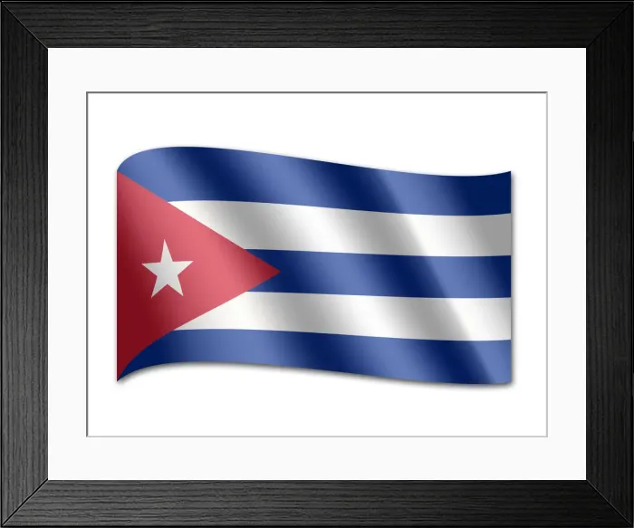 Framed Print : Flag of Cuba