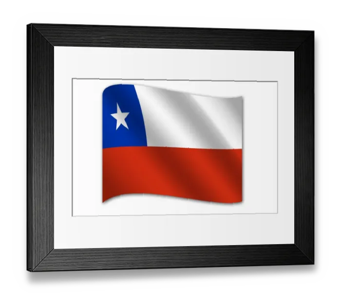 Framed Print : Flag of Chile Framed Print : Flag of Chile