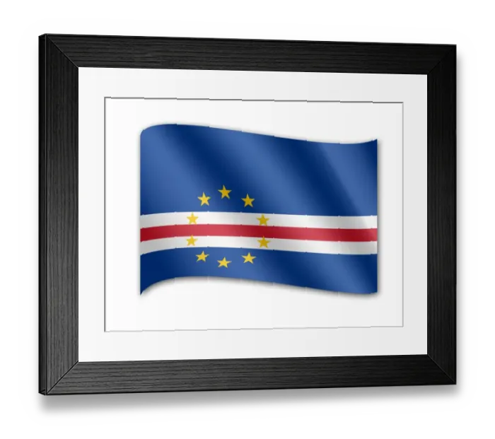 Framed Print : Flag of Cape Verde Framed Print : Flag of Cape Verde