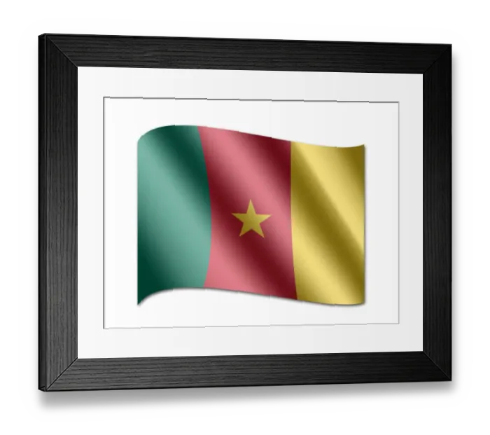 Framed Print : Flag of Cameroon Framed Print : Flag of Cameroon