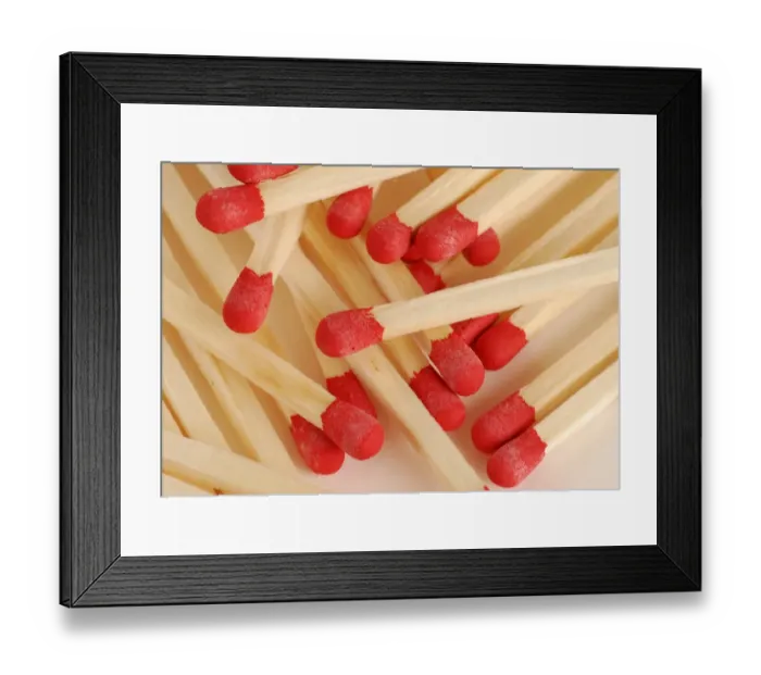 Framed Print : Matches Framed Print : Matches