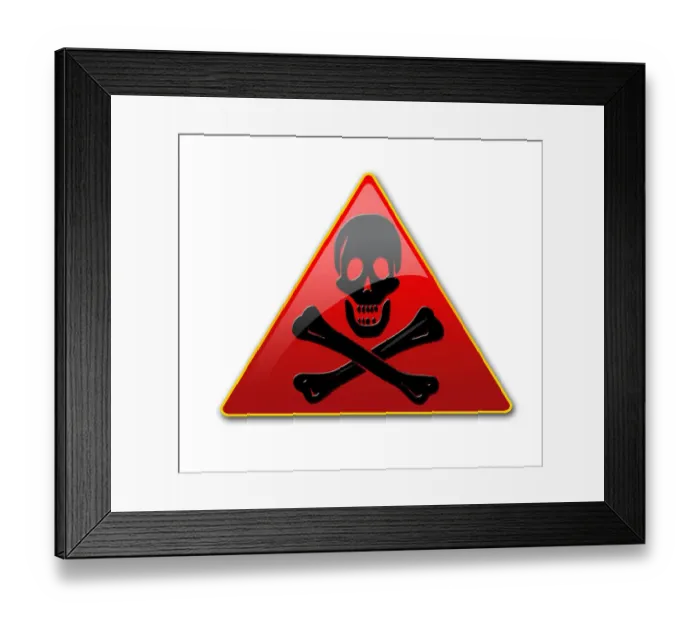 Framed Print : Skull and crossbones Framed Print : Skull and crossbones