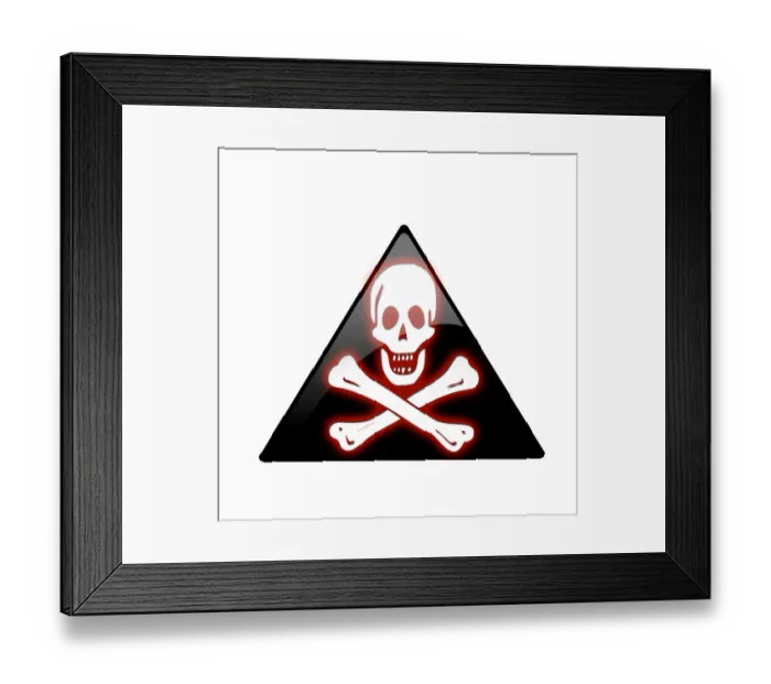 Framed Print : Skull and crossbones Framed Print : Skull and crossbones