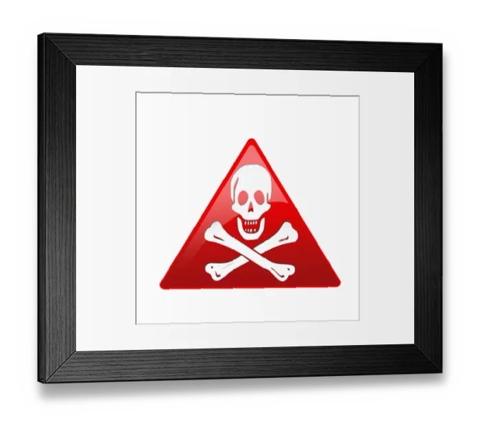 Framed Print : Skull and crossbones Framed Print : Skull and crossbones