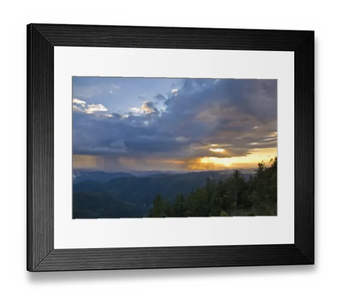 Framed Print : Evening rain clouds over the Rhine valley, seen from Mt. Schliffkopf, Black Forest, Baden-Wuerttemberg, Germany, Europe Framed Print : Evening rain clouds over the Rhine valley, seen from Mt. Schliffkopf, Black Forest, Baden-Wuerttemberg, Germany, Europe