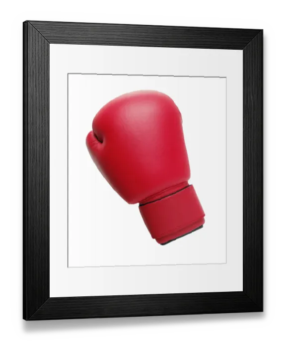 Framed Print : Boxing glove Framed Print : Boxing glove