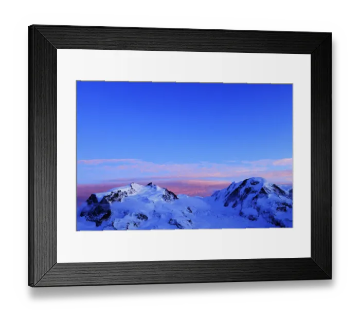Framed Print : Monte Rosa Mountains with the highest mountain in Switzerland, Pointe Dufour, red evening light, Zermatt, Valais, Switzerland, Europe Framed Print : Monte Rosa Mountains with the highest mountain in Switzerland, Pointe Dufour, red evening light, Zermatt, Valais, Switzerland, Europe