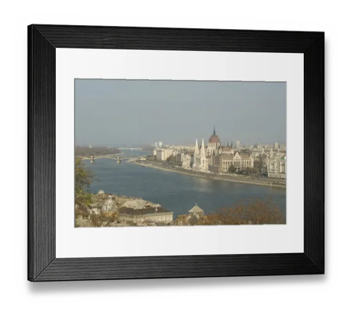 Framed Print : View of Budapest, Hungary, Europe