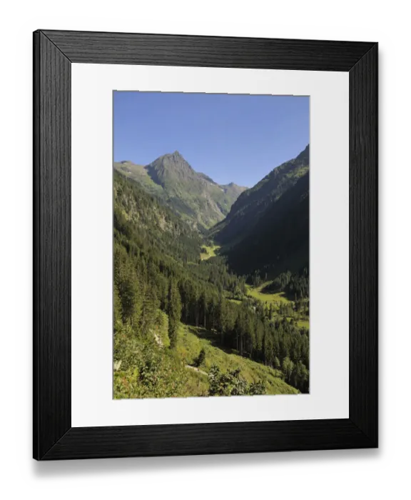 Framed Print : View of the Riesachtal valley, Schladminger Tauern mountain range, Styria, Austria, Europe Framed Print : View of the Riesachtal valley, Schladminger Tauern mountain range, Styria, Austria, Europe