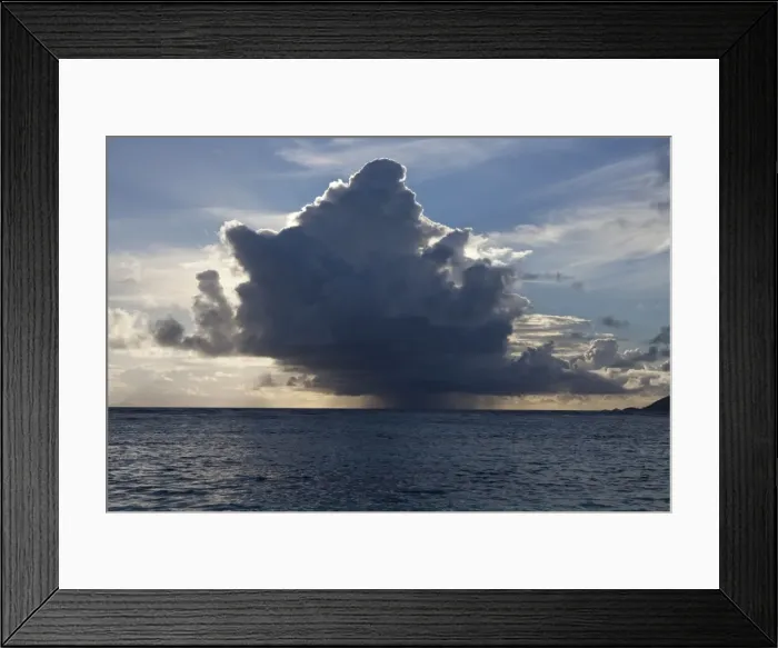 Framed Print : Approaching thunderstorm clouds, Seychelles, Africa, Indian Ocean Framed Print : Approaching thunderstorm clouds, Seychelles, Africa, Indian Ocean