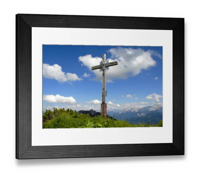 Framed Print : Summit with summit cross, Mt. Hirschbichel, 1935m, Hirschbuehel, near Garmisch-Partenkirchen, Werdenfelser Land area, Upper Bavaria, Bavaria, Germany, Europe Framed Print : Summit with summit cross, Mt. Hirschbichel, 1935m, Hirschbuehel, near Garmisch-Partenkirchen, Werdenfelser Land area, Upper Bavaria, Bavaria, Germany, Europe