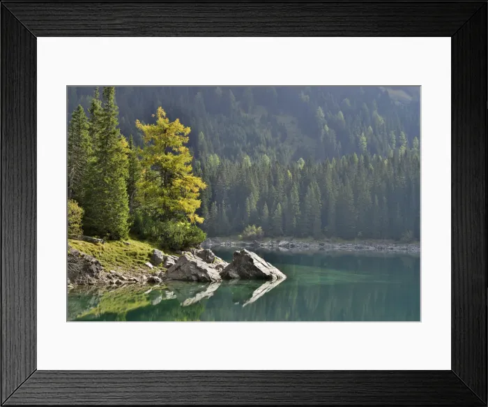 Framed Print : Obernberger See, Obernberg am Brenner, Tyrol, Austria Framed Print : Obernberger See, Obernberg am Brenner, Tyrol, Austria