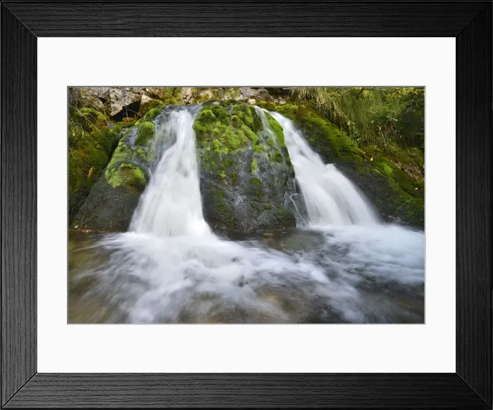 Framed Print : Doser waterfall in Haselgehr, Lech valley, Tyrol, Austria