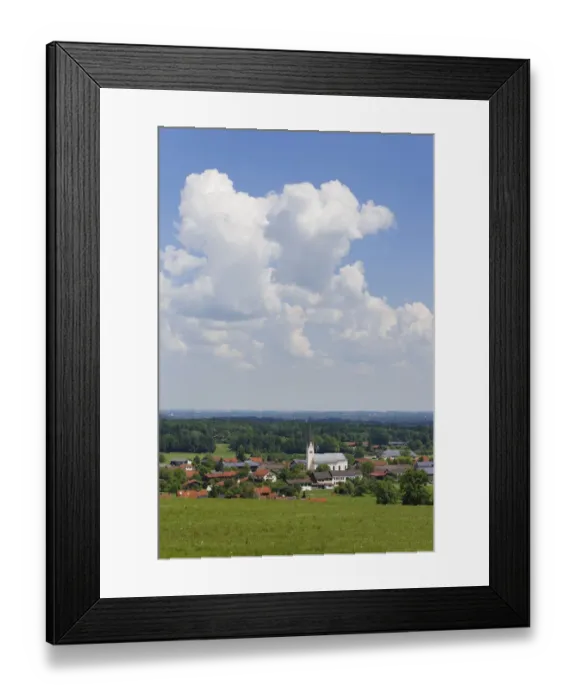 Framed Print : Townscape, Au bei Bad Aibling, Bad Feilnbach, Upper Bavaria, Bavaria, Germany Framed Print : Townscape, Au bei Bad Aibling, Bad Feilnbach, Upper Bavaria, Bavaria, Germany