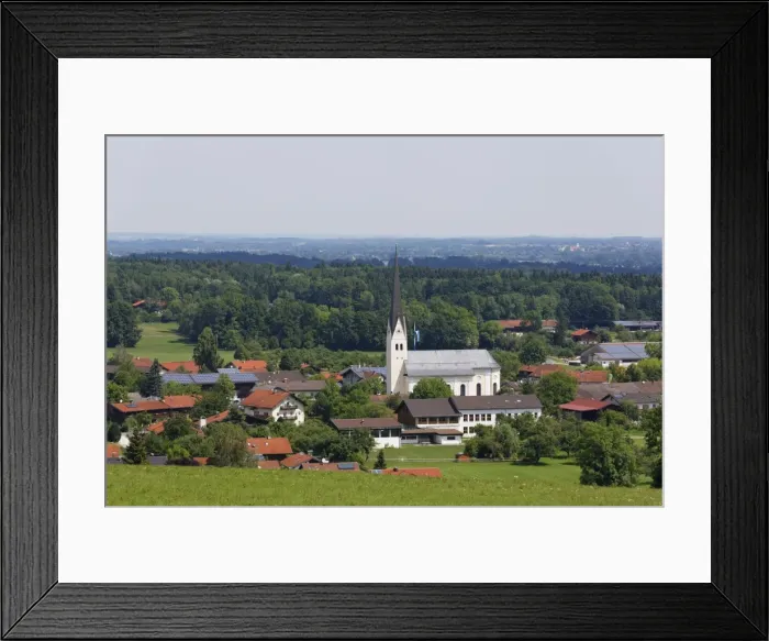 Framed Print : Townscape, Au bei Bad Aibling, Bad Feilnbach, Upper Bavaria, Bavaria, Germany Framed Print : Townscape, Au bei Bad Aibling, Bad Feilnbach, Upper Bavaria, Bavaria, Germany