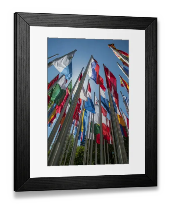Framed Print : Flags on steel masts, flying in the wind, Munich, Upper Bavaria, Bavaria, Germany Framed Print : Flags on steel masts, flying in the wind, Munich, Upper Bavaria, Bavaria, Germany
