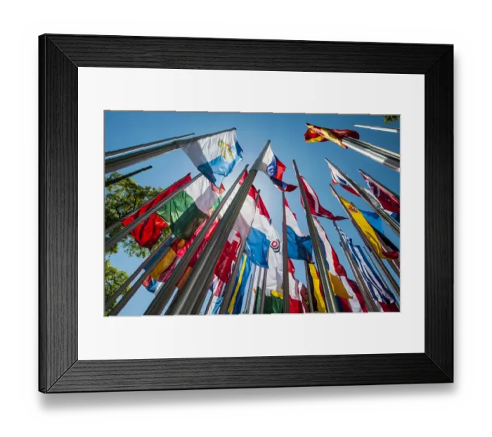 Framed Print : Flags on steel masts, flying in the wind, Munich, Upper Bavaria, Bavaria, Germany Framed Print : Flags on steel masts, flying in the wind, Munich, Upper Bavaria, Bavaria, Germany