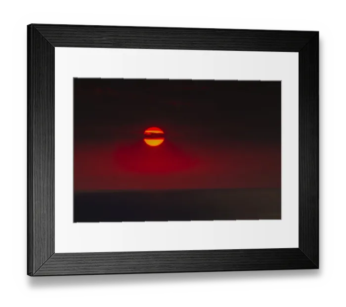 Framed Print : Sunrise over the sea, Rugen Island, Mecklenburg-Western Pomerania, Germany