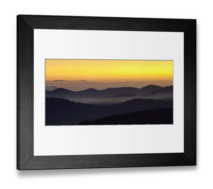 Framed Print : Mountains in evening light, view from Feldberg mountain to the Rhine Valley, atmospheric inversion, Black Forest, Baden-Wurttemberg, Germany Framed Print : Mountains in evening light, view from Feldberg mountain to the Rhine Valley, atmospheric inversion, Black Forest, Baden-Wurttemberg, Germany