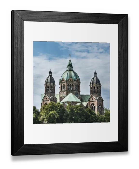 Framed Print : St. Lukes Church, St. Lukas or Lukaskirche, Munich, Upper Bavaria, Bavaria, Germany Framed Print : St. Lukes Church, St. Lukas or Lukaskirche, Munich, Upper Bavaria, Bavaria, Germany