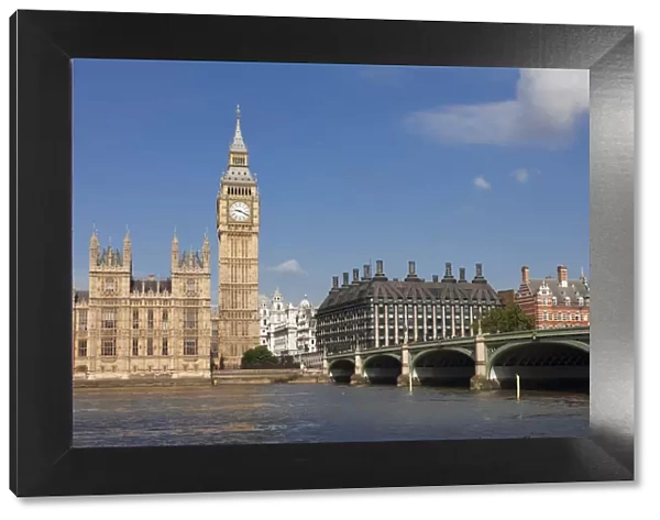 Houses of Parliament, Big Ben, Westminster Bridge, Thames, London, England, United Kingdom