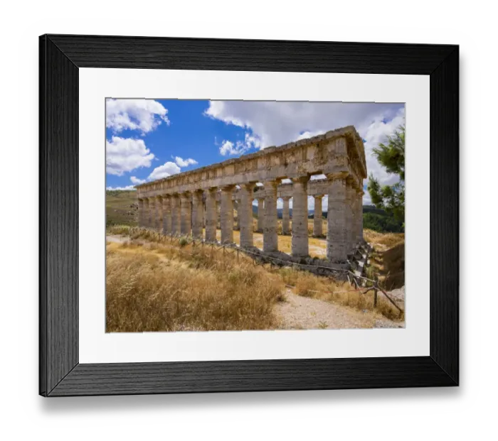 Framed Print : Doric temple of the Elymians of Segesta, Province of Trapani, Sicily, Italy Framed Print : Doric temple of the Elymians of Segesta, Province of Trapani, Sicily, Italy