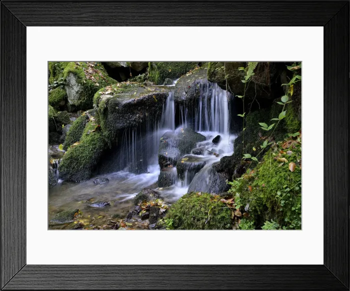 Framed Print : Gaisholl waterfalls, near Sasbachwalden, Black Forest, Baden-Wurttemberg, Germany