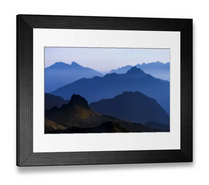 Framed Print : Blue hour above the Montafon mountains, Gargellen, Montafon, Vorarlberg, Austria Framed Print : Blue hour above the Montafon mountains, Gargellen, Montafon, Vorarlberg, Austria