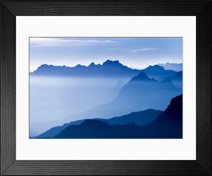 Framed Print : Blue hour above the Montafon mountains, Gargellen, Montafon, Vorarlberg, Austria Framed Print : Blue hour above the Montafon mountains, Gargellen, Montafon, Vorarlberg, Austria